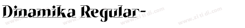 Dinamika Regular字体转换